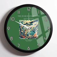 Thumbnail for VINTAGE G4052 - The Search And Rescue - Designed Wall Clocks design on green framed