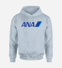 Thumbnail for All Nippon Airways logo printed on light blue hoodie