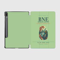 Thumbnail for Brisbane Airport (BNE) design on light green samsung tablet tablet case