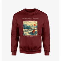 Thumbnail for VINTAGE G4350 - The Reindeer Crossing - Designed Sweatshirts design on winered