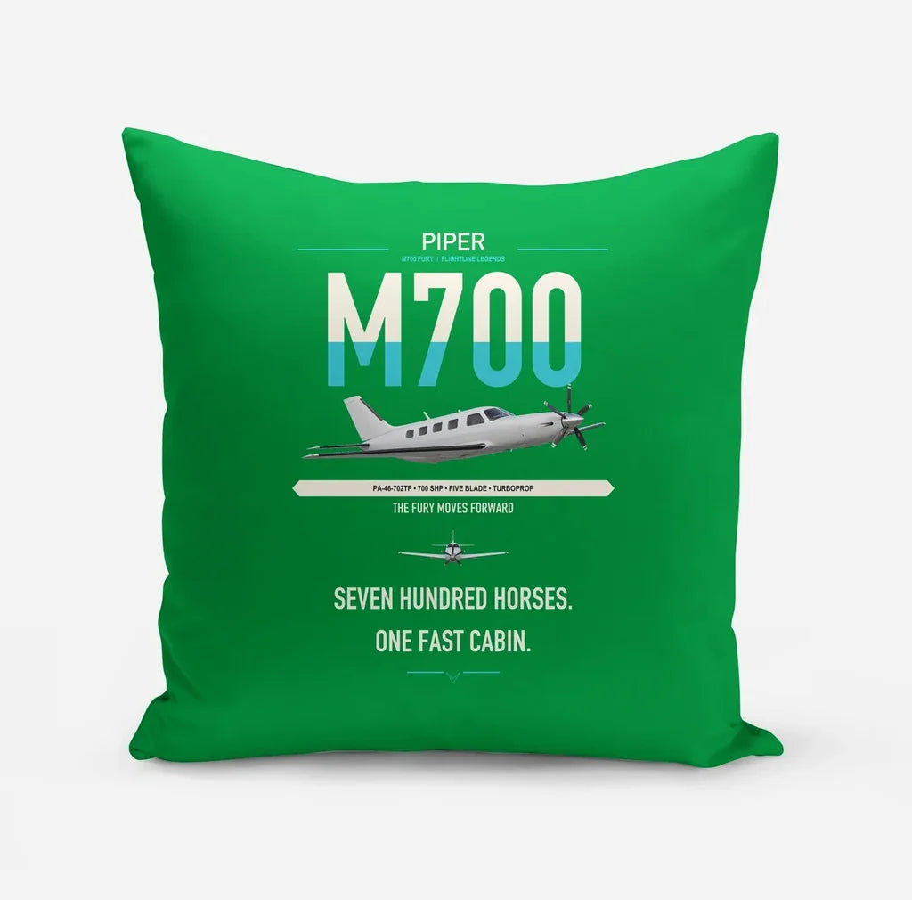 Piper M700 Fury design on green pillow