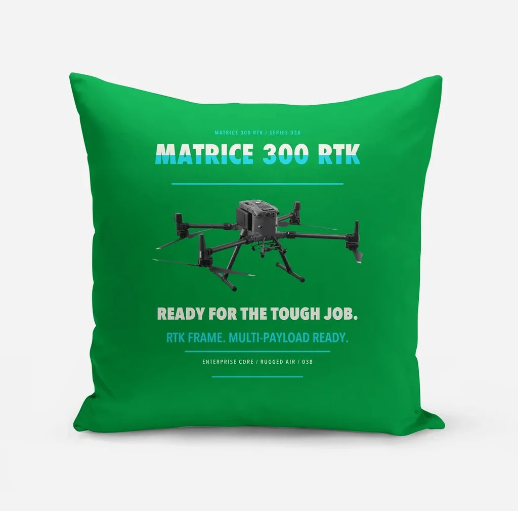 DJI Matrice 300 RTK design on green pillow