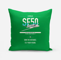 Thumbnail for Cirrus Vision Jet G2+ design on green pillow