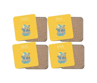 Thumbnail for Salvador - Deputado Luis Eduardo Magalhaes International Airport SSA Coaster 4-Pieces-Set - Yellow