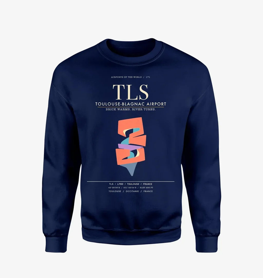 Toulouse-Blagnac Airport TLS Sweatshirt - Navy Blue