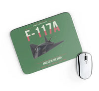 Thumbnail for F-117A Nighthawk design on green rectangle mouse pad