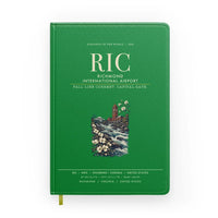 Thumbnail for Richmond International Airport (RIC) design on green notebook