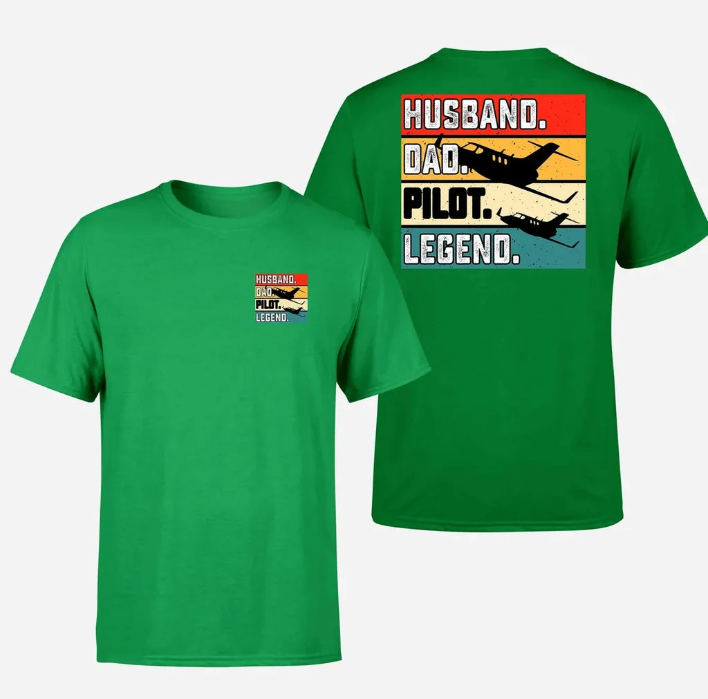 Customisable Husband & Dad & Pilot T-Shirt - view 8