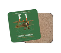 Thumbnail for Sopwith Camel F.1 design on green 1 piece coaster