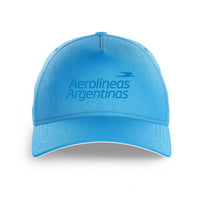 Thumbnail for Aerolineas Argentina logo printed on light blue cap