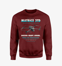 Thumbnail for DJI Matrice 3TD design on wine red sweatshirt