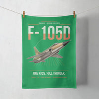 Thumbnail for F-105D Thunderchief design on green towel