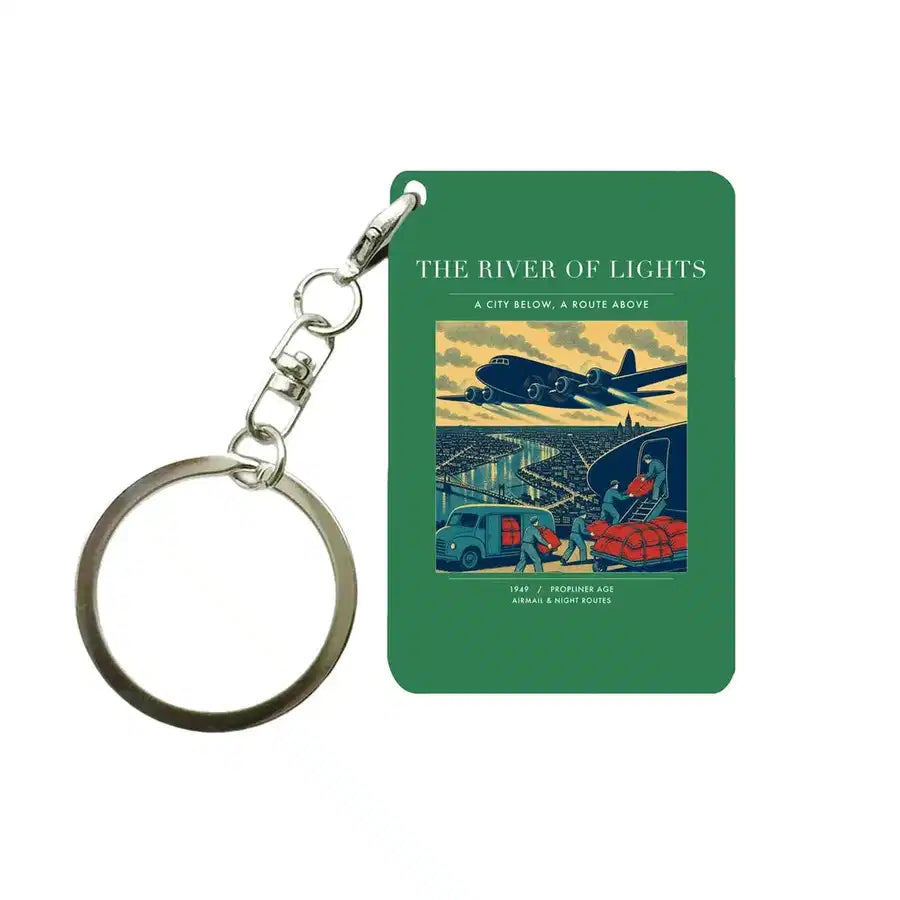 VINTAGE G4152 - The River Of Lights - Designed Key Chain design on green