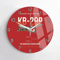 Thumbnail for KB-29P SUPERFORTRESS design on red no frame wall clock