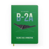 Thumbnail for B-2A Spirit design on green notebook