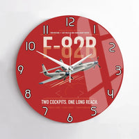 Thumbnail for F-82B Twin Mustang design on red no frame wall clock