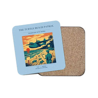 Thumbnail for The Turtle Beach Patrol - Designed Coasters design on light blue 1-piece