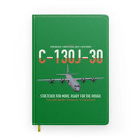 Thumbnail for C-130J-30 Super Hercules design on green notebook