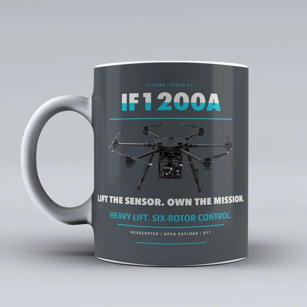 Flight IF1200A Mug design on gray inspired