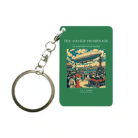 Thumbnail for VINTAGE G4012 - The Airship Promenade - Designed Key Chain design on green