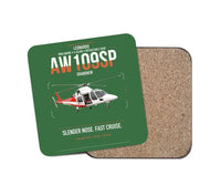 Thumbnail for Leonardo AW109SP GrandNew design on green 1 piece coaster