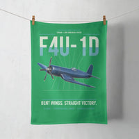 Thumbnail for F4U-1D Corsair design on green towel