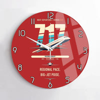 Thumbnail for Boeing 717-200 design on red no frame wall clock