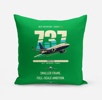 Thumbnail for Boeing 737 MAX 7 design on green pillow