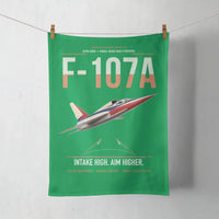 Thumbnail for F-107A Ultra Sabre design on green towel