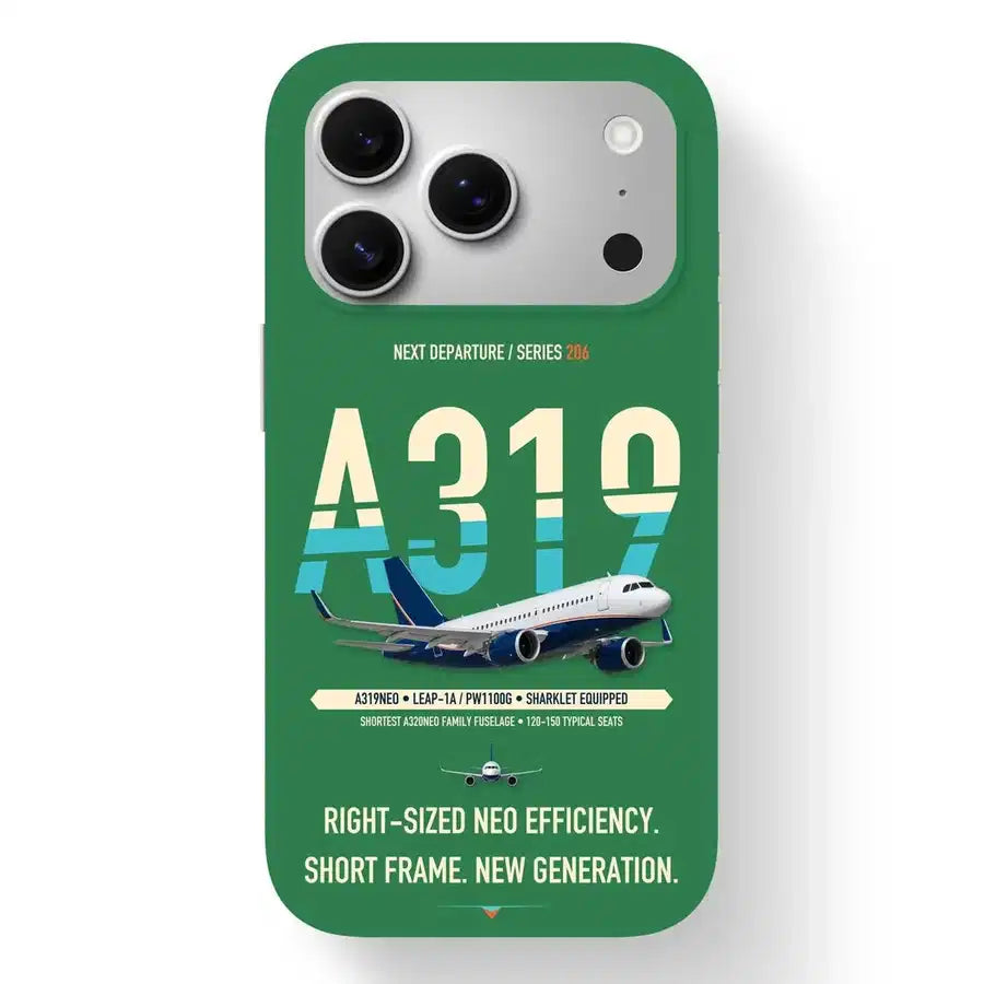 Airbus A319neo Case design on green iphone case