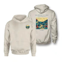 Thumbnail for VINTAGE G4284 - The Midnight Sun Shift - Double-Side Hoodie design on khaki double side