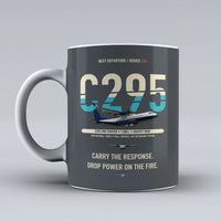 Thumbnail for C295 Firefighter Mug design on gray airbus