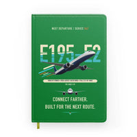 Thumbnail for Embraer E195-E2 design on green notebook