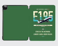 Thumbnail for Embraer E195 design on green ipad tablet case