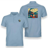 Thumbnail for VINTAGE G4485 - The Railhead Transfer - Double-Side Polo T-Shirt design on lightblue