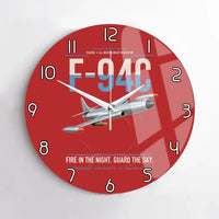 Thumbnail for F-94C Starfire design on red no frame wall clock