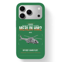Thumbnail for Leonardo AW101 Merlin HM2 design on green magsafe iphone case, for iPhone 17 Pro