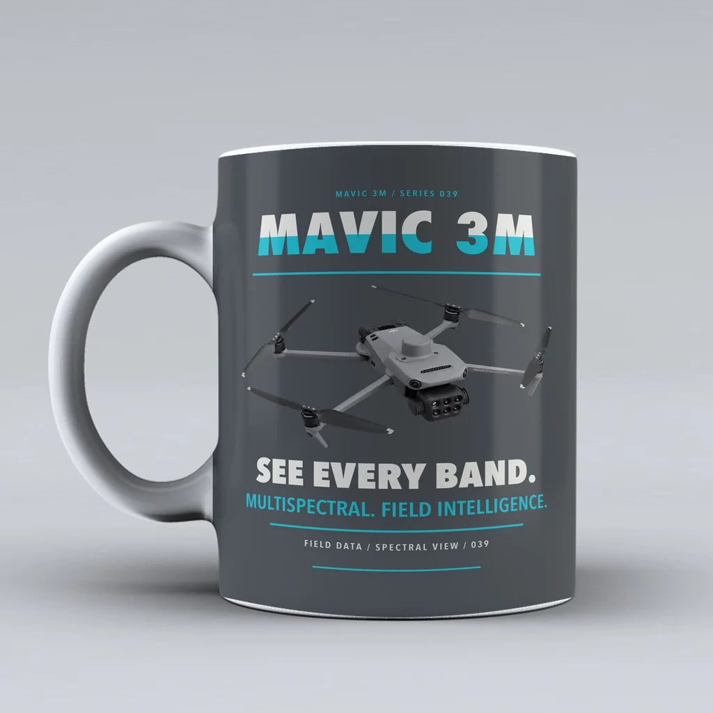 Mavic 3 Multispectral Mug design on gray dji