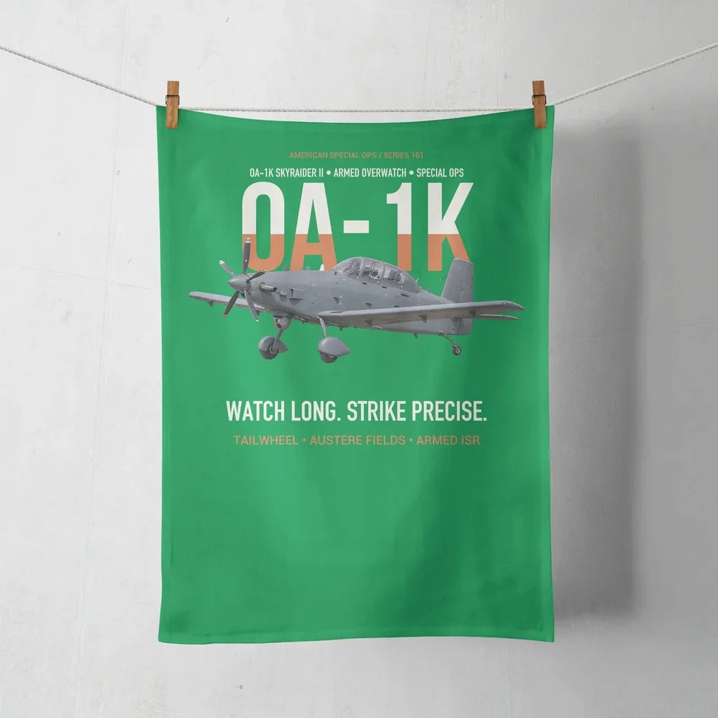 OA-1K Skyraider II Armed Overwatch design on green towel