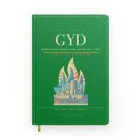 Thumbnail for Heydar Aliyev International Airport (GYD) design on green notebook