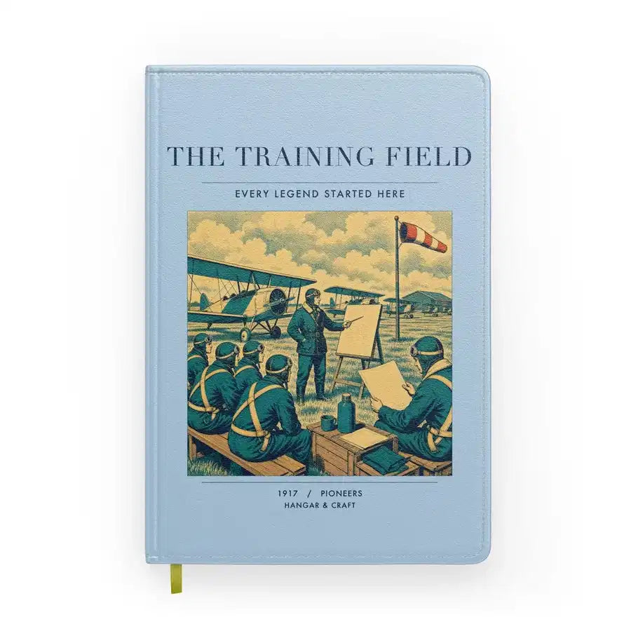 VINTAGE G4009 - The Training Field - Designed Notebooks design on lightblue