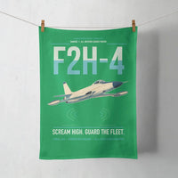 Thumbnail for F2H-4 Banshee design on green towel