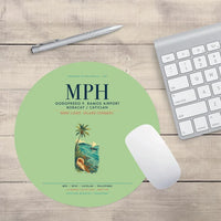 Thumbnail for Godofredo P. Ramos Airport Boracay Caticlan (MPH) design on light green round mouse pad