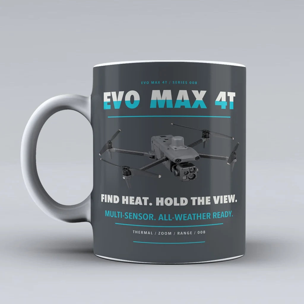 EVO Max 4T Mug design on gray autel