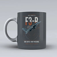 Thumbnail for Dassault Rafale C — F3-R standard design on gray ceramic mug, double-side print
