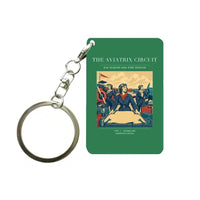 Thumbnail for VINTAGE G4164 - The Aviatrix Circuit - Designed Key Chain design on green
