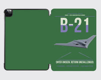 Thumbnail for B-21 Raider design on green ipad tablet case