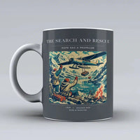Thumbnail for VINTAGE G4052 - The Search And Rescue - Ceramic Mug design on gray