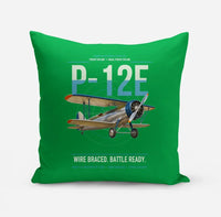 Thumbnail for Boeing P-12E design on green pillow