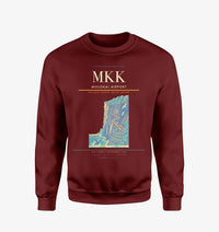 Thumbnail for Molokai Airport (MKK) design on wine red sweatshirt